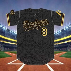 NEW Dodgers Kobe Bryant Jersey Giveaway 2024 Black Mamba Size Medium M